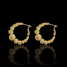 Load image into Gallery viewer, Beaded Hoop Earrings
